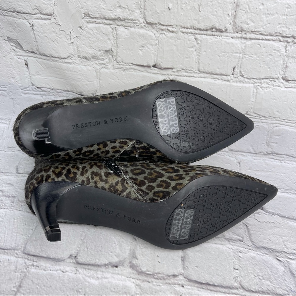 NWOB Preston & York Leopard Print Haircalf Boots - Picture 16 of 16